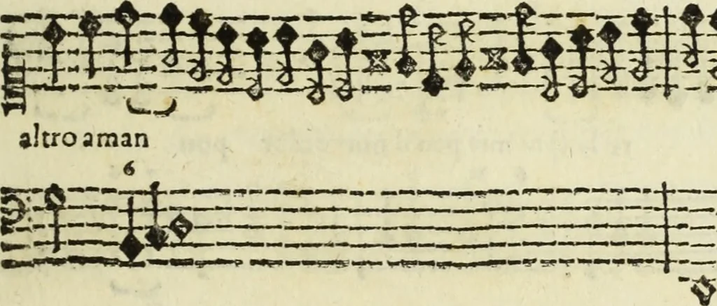 An illustration from Le nvove mvsiche di Givlio Caccini detto Romano, 1602, leaf 18