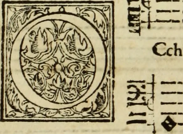 An illustration from Le nvove mvsiche di Givlio Caccini detto Romano, 1602, leaf 47