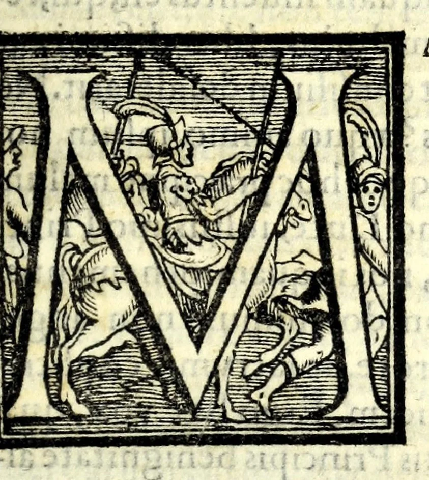An illustration from Leonardi Ginii Cortonensis In funere serenissimi Cosmi Medicis magni Etruriae ducis funebris laudatio ad Senenses, 1574, leaf 7