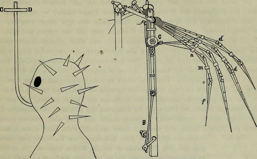 An illustration from Leonardo da Vinci als Ingenieur and Philosoph : ein Beitrag zur Geschichte der Technik und der induktiven Wissenschaften, 1874, leaf 54