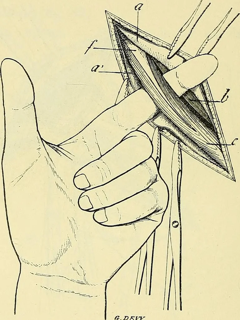 An illustration from Leçons cliniques de chirurgie infantile : deuxième série, 1905, leaf 451