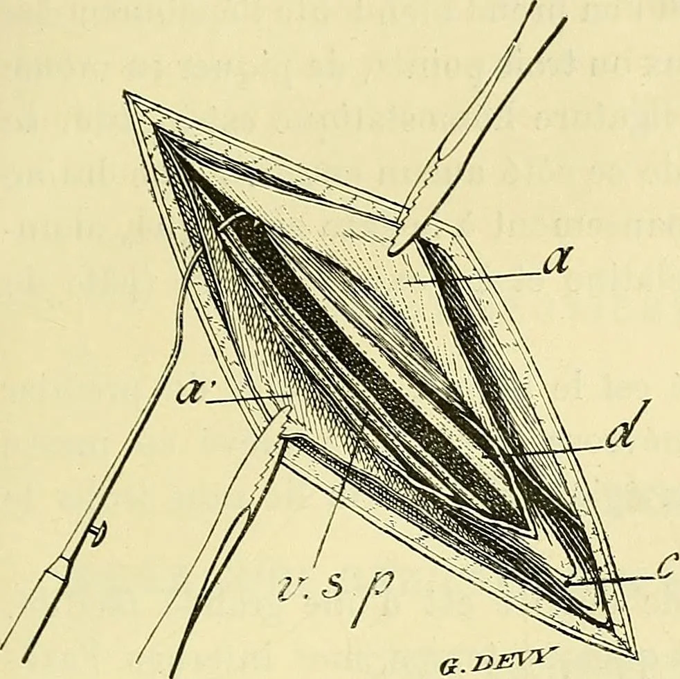 An illustration from Leçons cliniques de chirurgie infantile : deuxième série, 1905, leaf 458