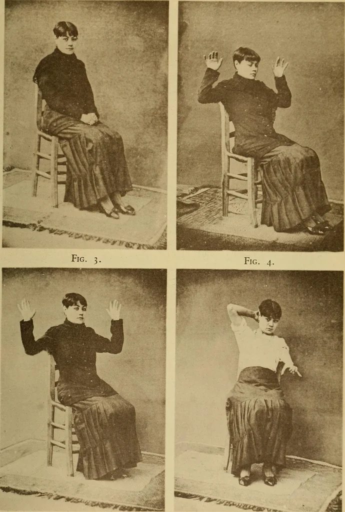 An illustration from Leçons cliniques sur l'hystérie et l'hypnotisme : faites à l'Hôpital Saint-André de Bordeaux, 1891, leaf 532