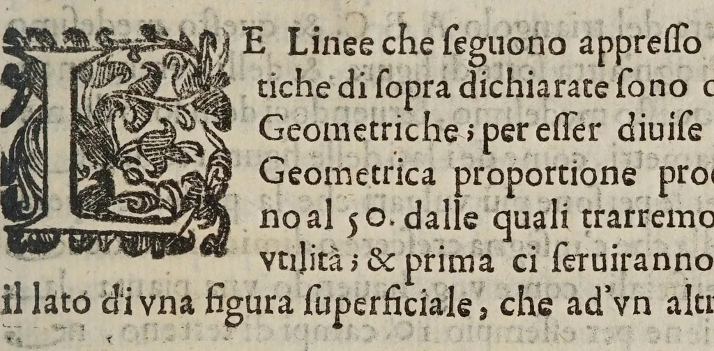An illustration from Le operazioni del compasso geometrico, et militare, 1649, leaf 33