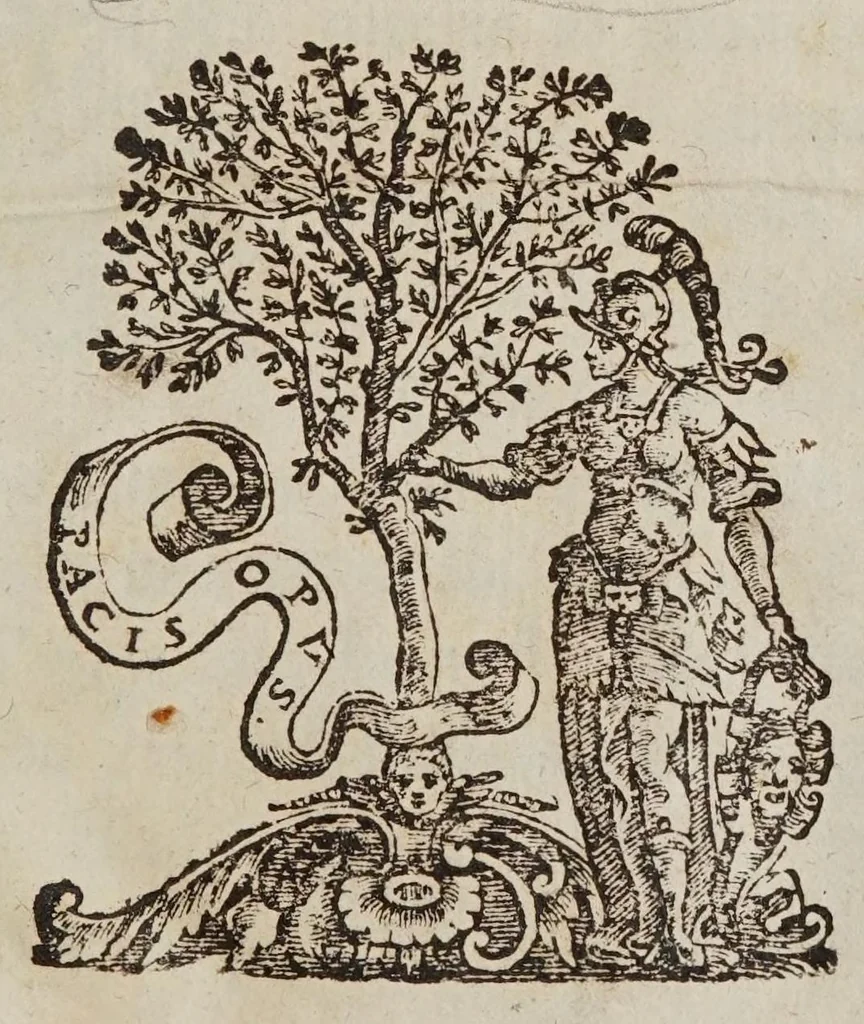 An illustration from Le operazioni del compasso geometrico, et militare, 1649, leaf 5