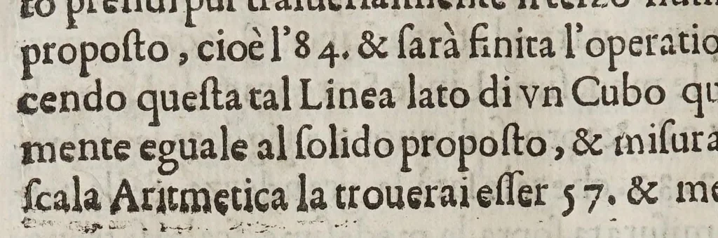 An illustration from Le operazioni del compasso geometrico, et militare, 1649, leaf 52
