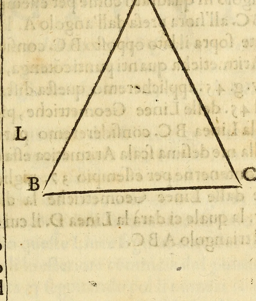 An illustration from Le Operazioni del Compasso Geometrico et Militare, 1649, leaf 66