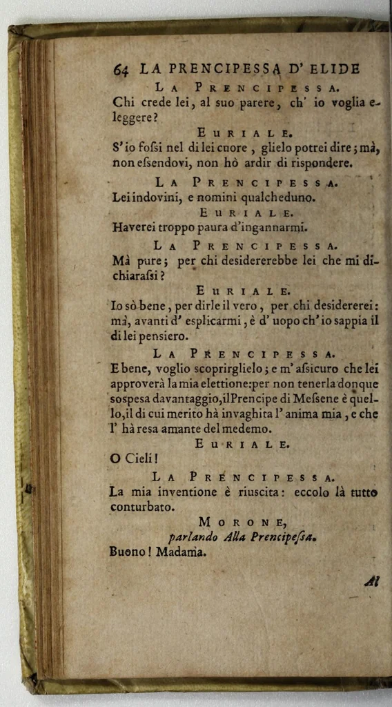 An illustration from Le opere di G.B.P. di Molière : divise in quattro volumi, & arricchite de bellissime figure, 1698, leaf 82