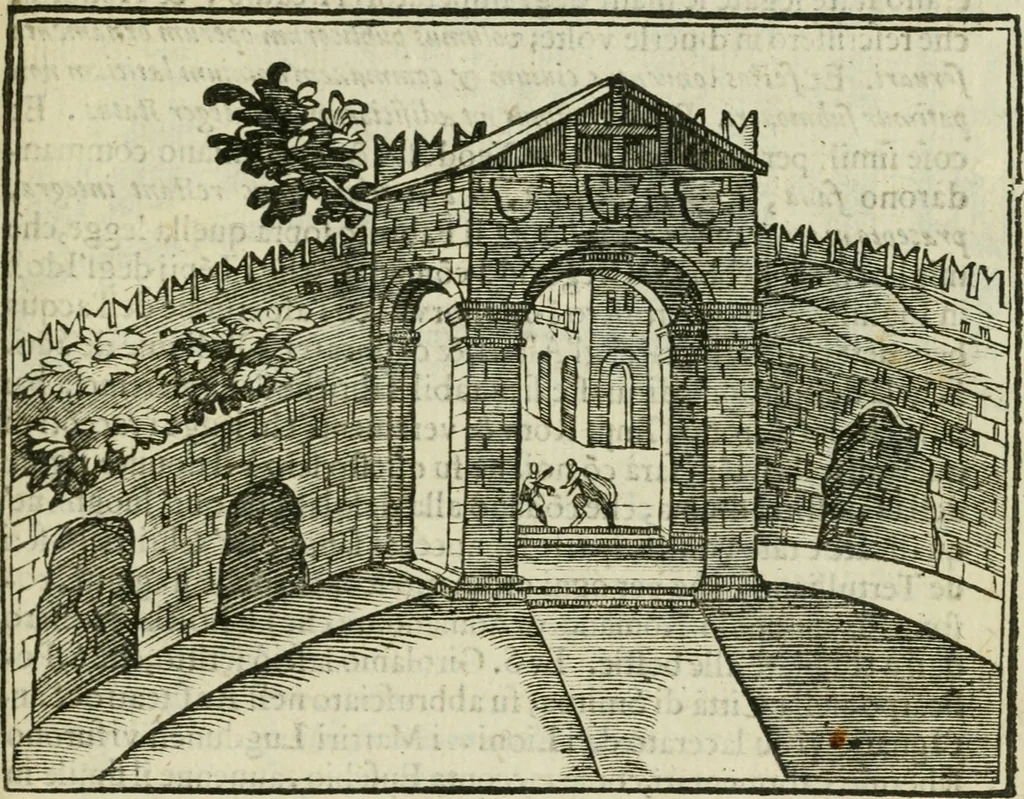 An illustration from Le origini di Padoua, 1625, leaf 128
