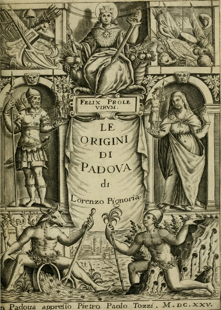 An illustration from Le origini di Padoua, 1625, leaf 6