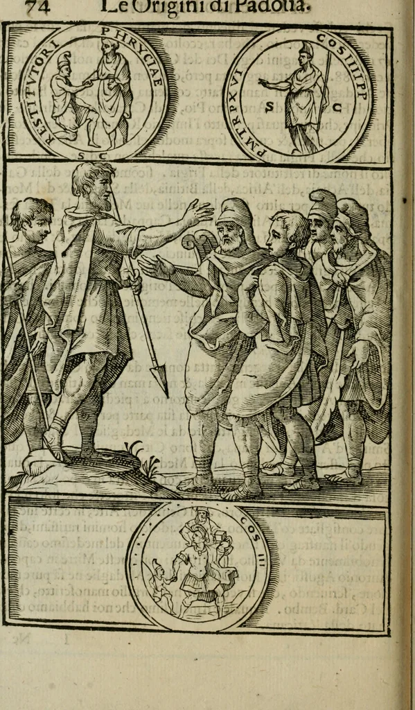 An illustration from Le origini di Padoua, 1625, leaf 87