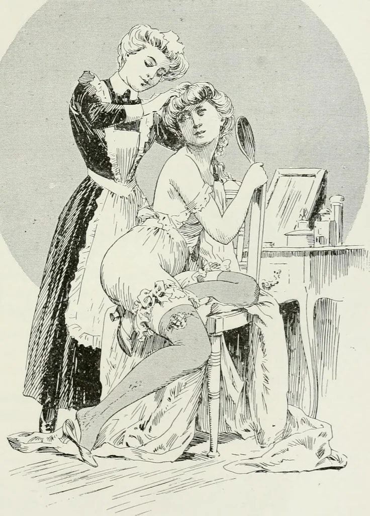 An illustration from Le pantalon féminin, 1916, leaf 206