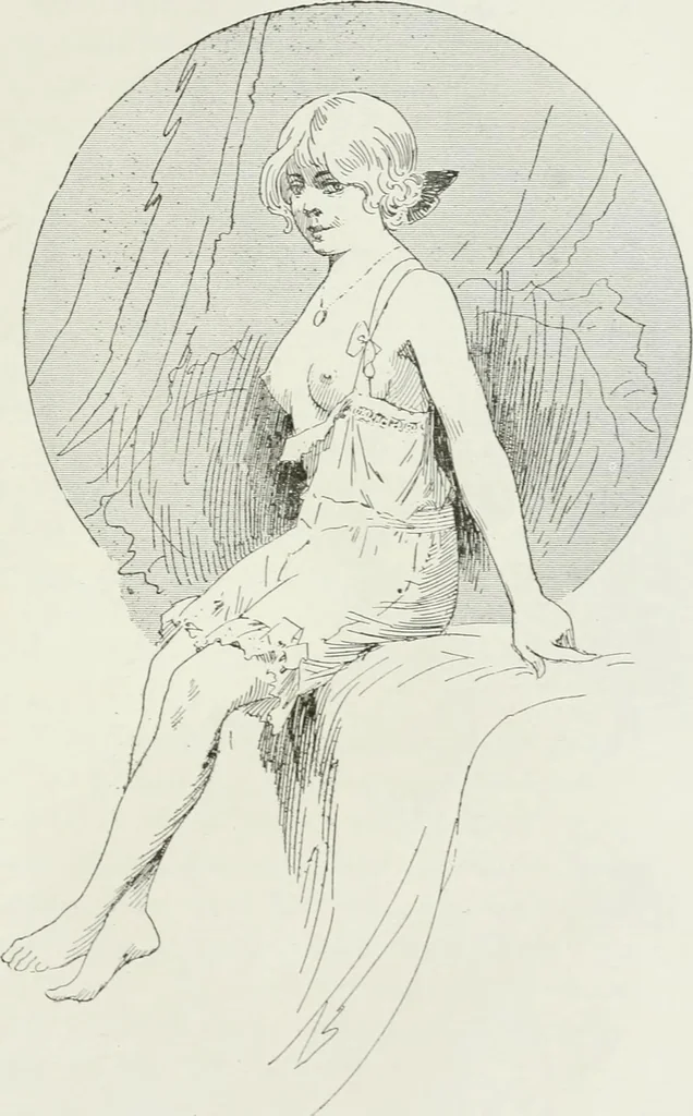 An illustration from Le pantalon féminin, 1916, leaf 276