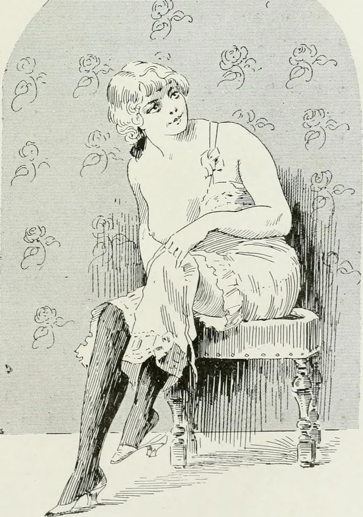 An illustration from Le pantalon féminin, 1916, leaf 310