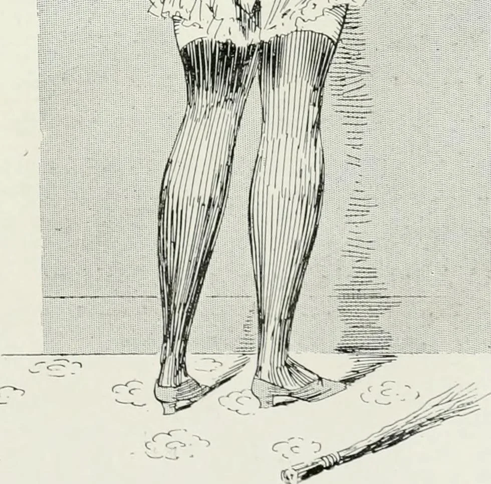 An illustration from Le pantalon féminin, 1916, leaf 346