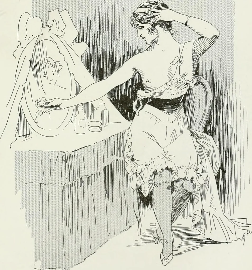 An illustration from Le pantalon féminin, 1916, leaf 364