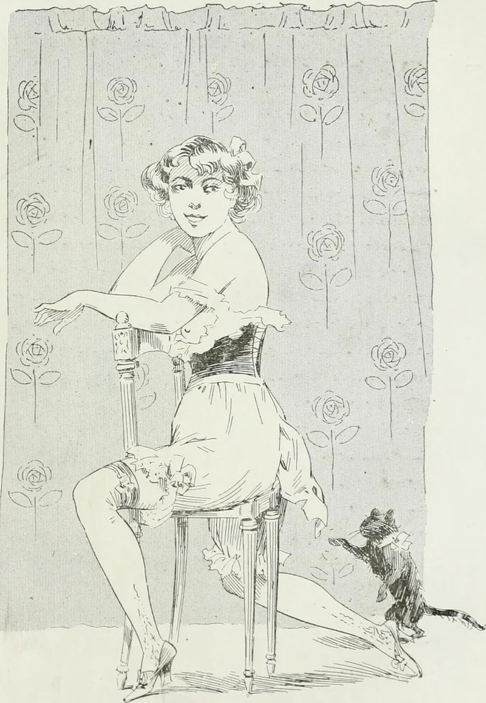 An illustration from Le pantalon féminin, 1916, leaf 534