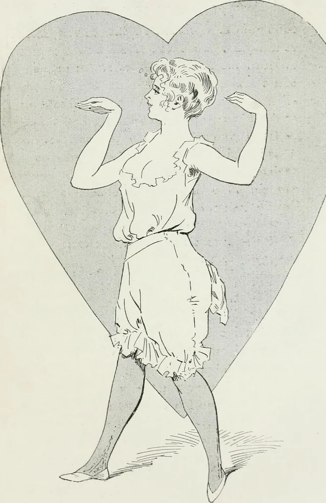 An illustration from Le pantalon féminin, 1916, leaf 618