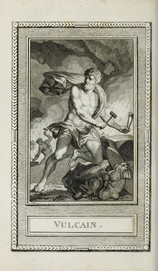 An illustration from Le panthéon, ou, Les figures de la fable : dessinées par M. Gois, sculpteur du roi, professeur de son Académie, & gravées par Simon : avec leurs historiques, 1787, leaf 180