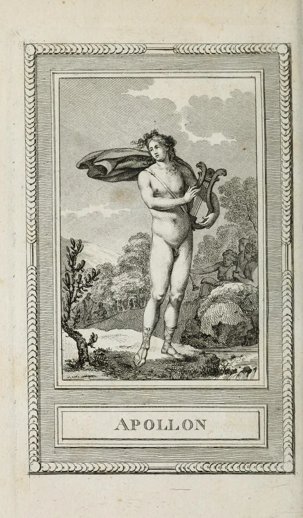 An illustration from Le panthéon, ou, Les figures de la fable : dessinées par M. Gois, sculpteur du roi, professeur de son Académie, & gravées par Simon : avec leurs historiques, 1787, leaf 204