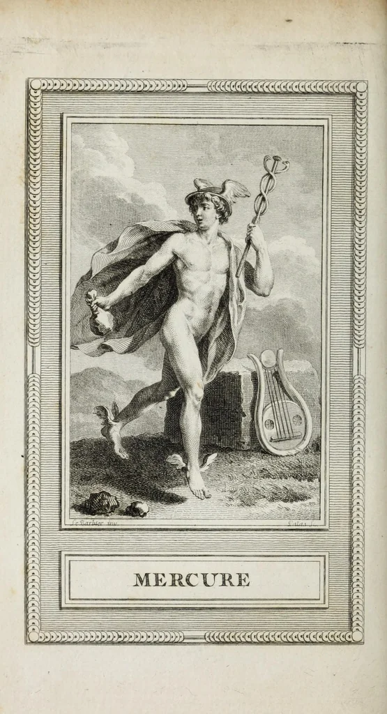 An illustration from Le panthéon, ou, Les figures de la fable : dessinées par M. Gois, sculpteur du roi, professeur de son Académie, & gravées par Simon : avec leurs historiques, 1787, leaf 58
