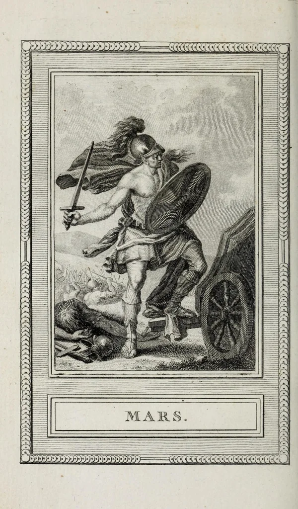 An illustration from Le panthéon, ou, Les figures de la fable : dessinées par M. Gois, sculpteur du roi, professeur de son Académie, & gravées par Simon : avec leurs historiques, 1787, leaf 94