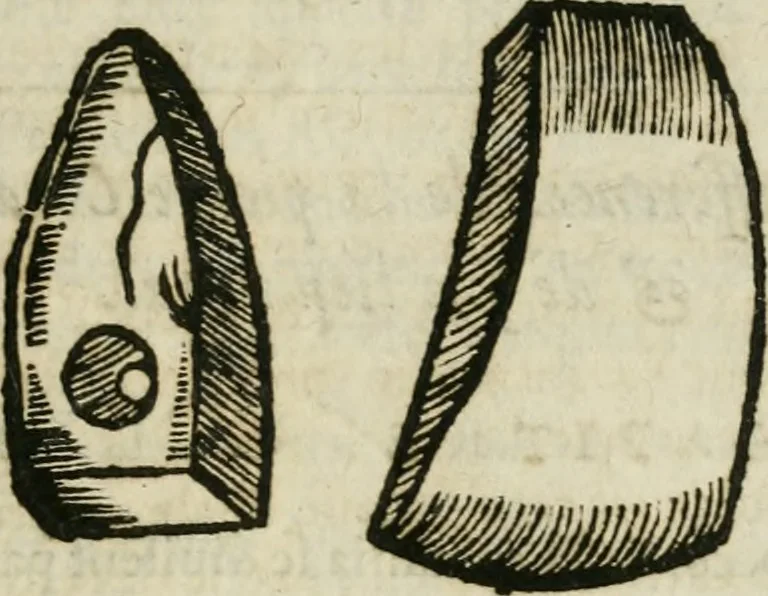 An illustration from Le parfaict ioaillier, ou, Histoire des pierreries : où sont amplement descrites leur naissance, iuste prix, moyen de les cognoistre, & se garder des contre-faites, facultez medecinales, & proprietez curieuses, 1644, leaf 666