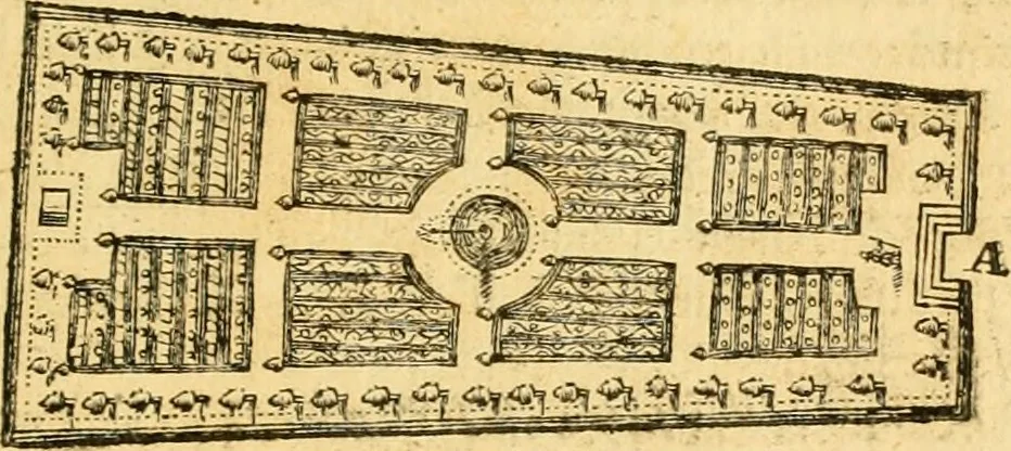 An illustration from Le parfait jardinier, ou, Instruction pour les jardins fruitiers et potagers : avec une Trait© des oranges, suivi de Reflexions sur l'agriculture, 1695, leaf 144