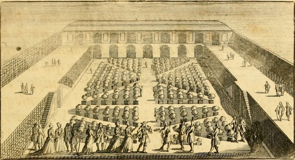 An illustration from Le parfait jardinier, ou, Instruction pour les jardins fruitiers et potagers : avec une Trait© des oranges, suivi de Reflexions sur l'agriculture, 1695, leaf 8