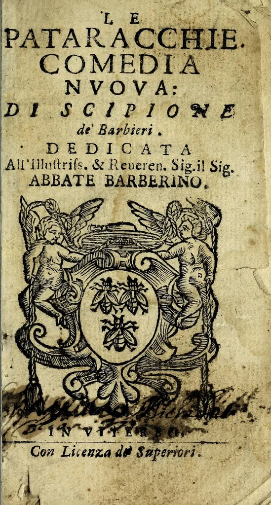 An illustration from Le pataracchie : comedia nvova, 1647, leaf 5