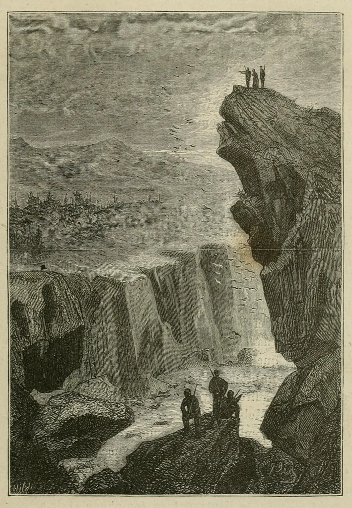 An illustration from Le pays des fourrures, 1873, leaf 131