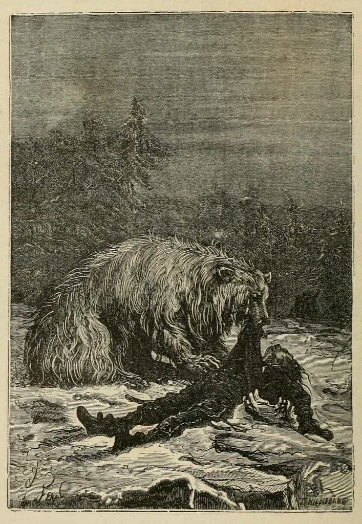 An illustration from Le pays des fourrures, 1873, leaf 290
