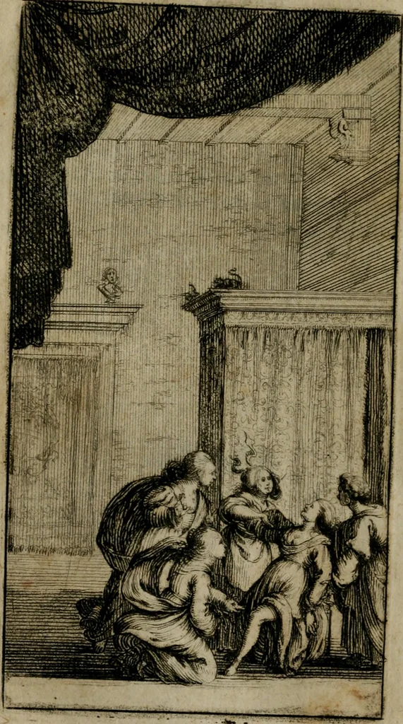 An illustration from Le pazzie de' savi, overo, Il Lambertaccio : poema tragicoeroicomico, 1641, leaf 229
