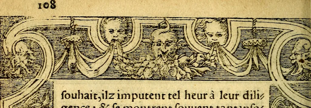 An illustration from Le pegme de Pierre Covstav, 1560, leaf 109