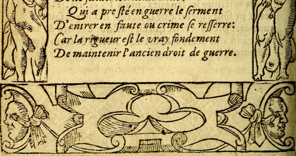 An illustration from Le pegme de Pierre Covstav, 1560, leaf 115
