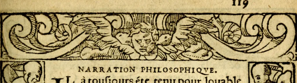 An illustration from Le pegme de Pierre Covstav, 1560, leaf 120