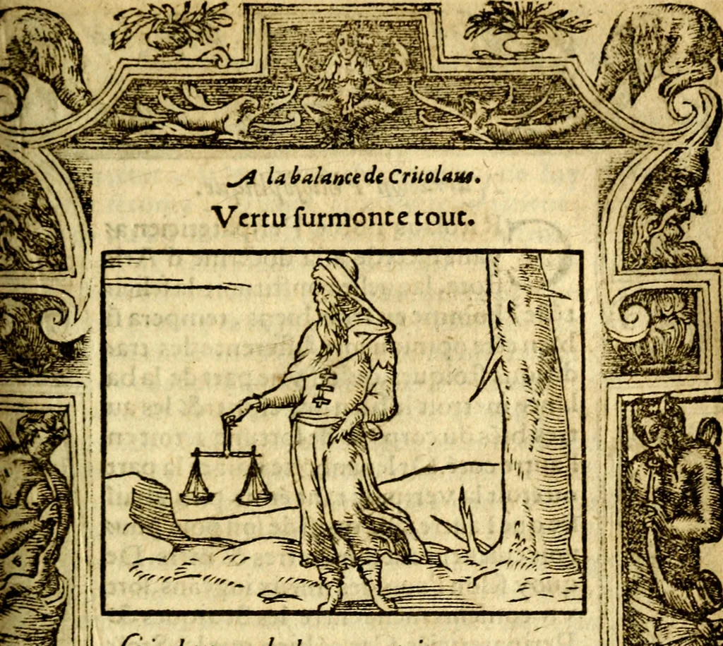 An illustration from Le pegme de Pierre Covstav, 1560, leaf 122