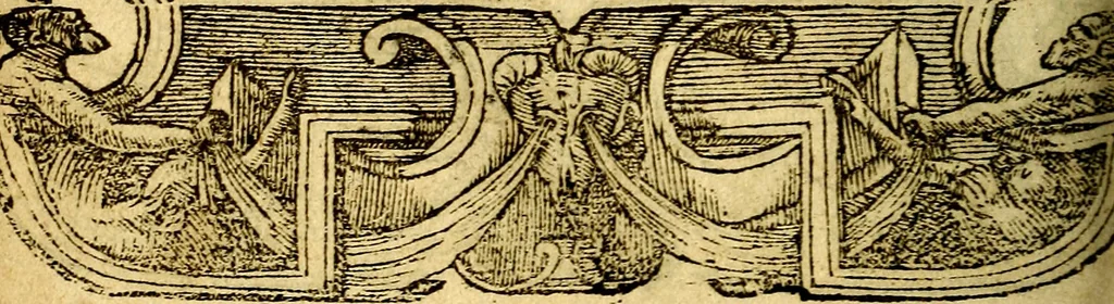 An illustration from Le pegme de Pierre Covstav, 1560, leaf 123