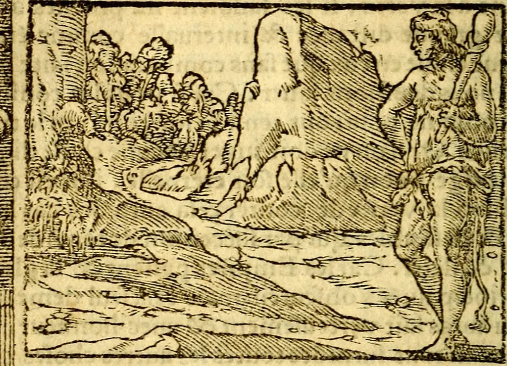 An illustration from Le pegme de Pierre Covstav, 1560, leaf 125