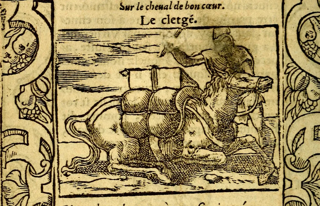 An illustration from Le pegme de Pierre Covstav, 1560, leaf 133