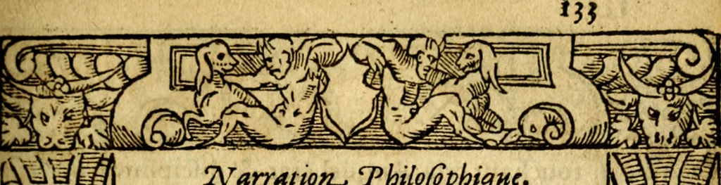 An illustration from Le pegme de Pierre Covstav, 1560, leaf 134