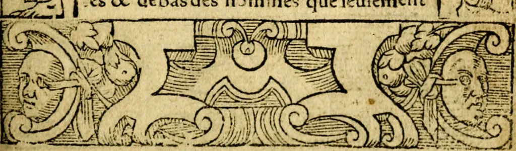 An illustration from Le pegme de Pierre Covstav, 1560, leaf 14