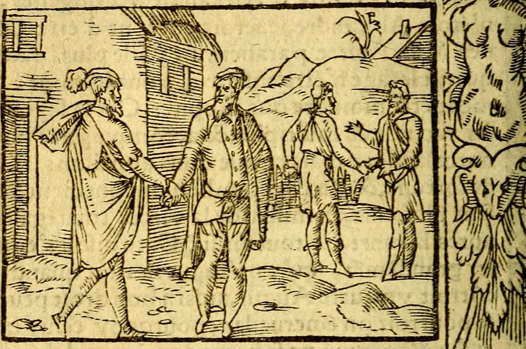 An illustration from Le pegme de Pierre Covstav, 1560, leaf 155