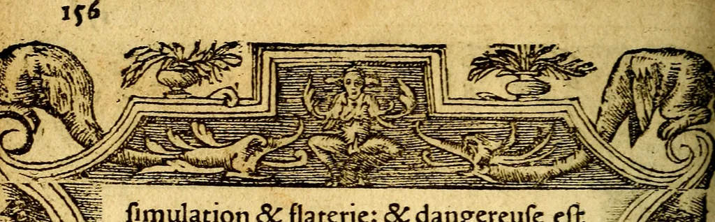 An illustration from Le pegme de Pierre Covstav, 1560, leaf 157