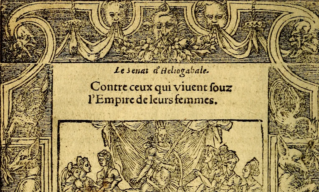 An illustration from Le pegme de Pierre Covstav, 1560, leaf 17