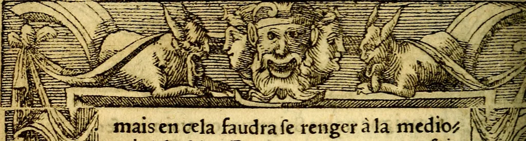 An illustration from Le pegme de Pierre Covstav, 1560, leaf 171
