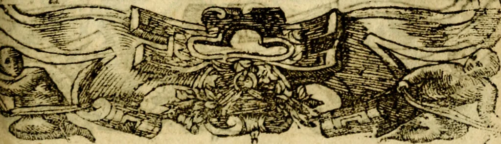 An illustration from Le pegme de Pierre Covstav, 1560, leaf 172