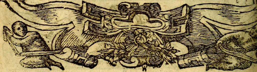 An illustration from Le pegme de Pierre Covstav, 1560, leaf 173