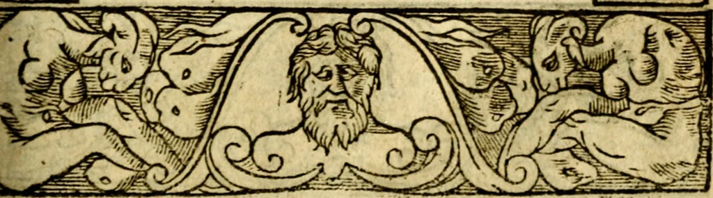 An illustration from Le pegme de Pierre Covstav, 1560, leaf 174