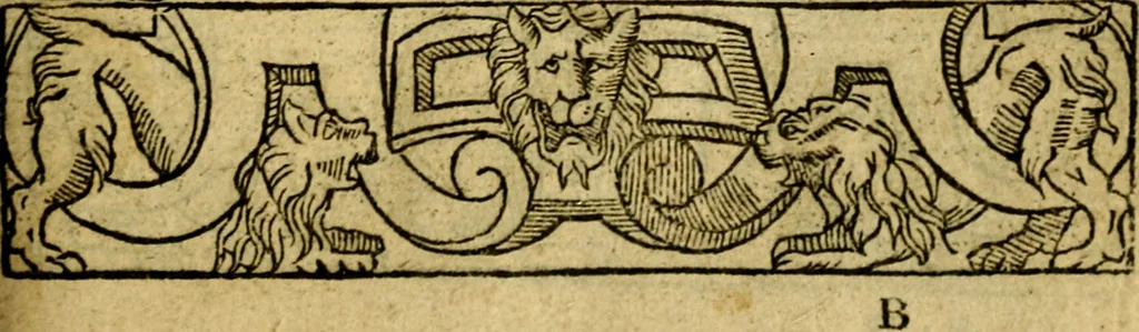An illustration from Le pegme de Pierre Covstav, 1560, leaf 18